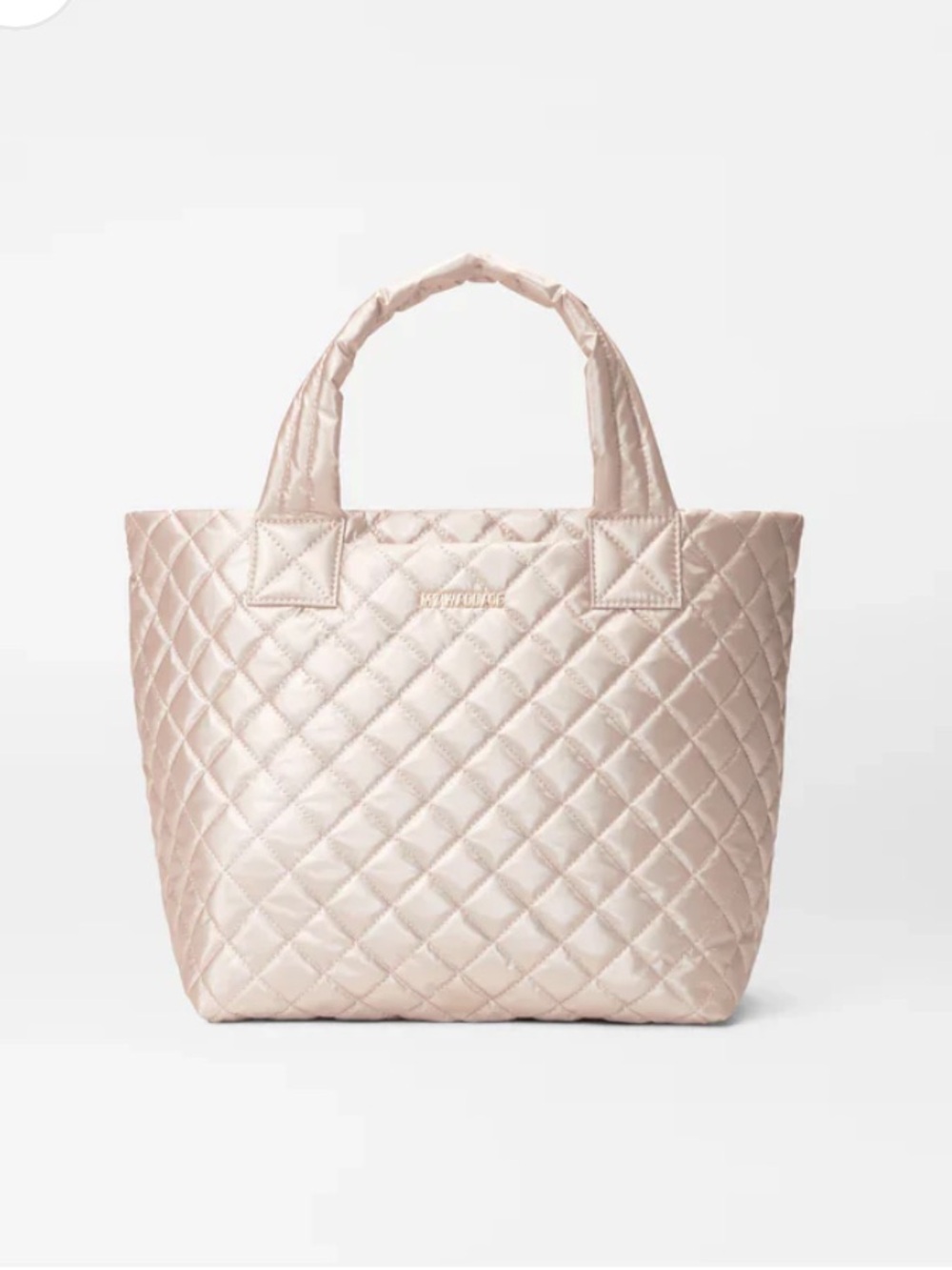 MZ Wallace Quilted Metro Tote in Pale Rose